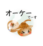 色々な猫11-1 短毛-立ち耳-茶トラ（個別スタンプ：28）
