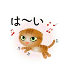 色々な猫11-2 短毛-垂れ耳-茶トラ（個別スタンプ：29）