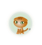 色々な猫11-2 短毛-垂れ耳-茶トラ（個別スタンプ：37）