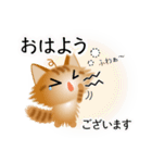 色々な猫11-3 長毛-立ち耳-茶トラ（個別スタンプ：2）