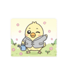 ひよこの日常 〜春夏秋冬Ver.〜（個別スタンプ：4）