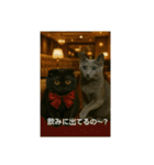 大人な猫の日常（個別スタンプ：21）