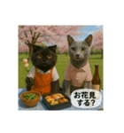 大人な猫の日常（個別スタンプ：34）