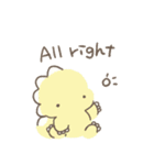 恐竜ぬいのやさしい英語挨拶（個別スタンプ：15）