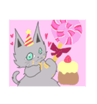猫のミルクとくるみ3（個別スタンプ：7）