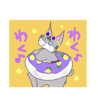 猫のミルクとくるみ3（個別スタンプ：18）