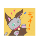 猫のミルクとくるみ3（個別スタンプ：34）