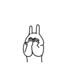 全力うさぎお母さんは超ネガティブ編（個別スタンプ：15）