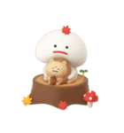 みじめちゃん 秋と冬 （3D）（個別スタンプ：1）