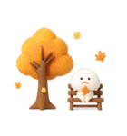 みじめちゃん 秋と冬 （3D）（個別スタンプ：2）