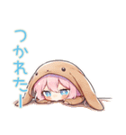 癒しの犬耳パーカーの女の子（個別スタンプ：12）