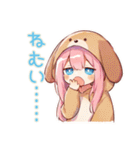 癒しの犬耳パーカーの女の子（個別スタンプ：13）