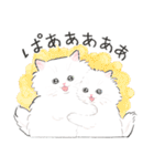 うちの子白猫！(長毛)（個別スタンプ：16）