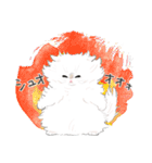 うちの子白猫！(長毛)（個別スタンプ：35）