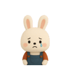 可愛い3D白うさぎ（秋）（個別スタンプ：38）