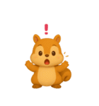 可愛い3Dリス（個別スタンプ：8）