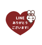 [❹]▶️動く⬛ピョンピョンラビット⬛（個別スタンプ：7）