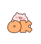 動くこぶたの英語（個別スタンプ：5）