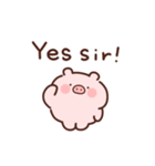 動くこぶたの英語（個別スタンプ：7）