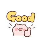 動くこぶたの英語（個別スタンプ：10）