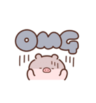 動くこぶたの英語（個別スタンプ：21）
