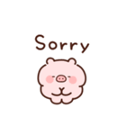 動くこぶたの英語（個別スタンプ：22）