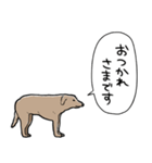 しゃべるモンゴルの犬（個別スタンプ：36）