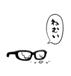 無気力眼鏡（個別スタンプ：8）