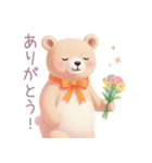 小さなハートとくまスタンプ（個別スタンプ：5）