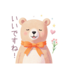 小さなハートとくまスタンプ（個別スタンプ：22）