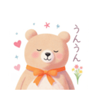 小さなハートとくまスタンプ（個別スタンプ：29）