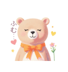小さなハートとくまスタンプ（個別スタンプ：30）