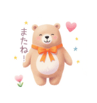 小さなハートとくまスタンプ（個別スタンプ：40）