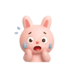 3dフィギュアうさぎちゃん（個別スタンプ：3）