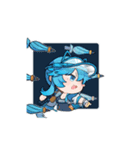 『星の翼』スタンプ  Vol.10 サマー（個別スタンプ：10）