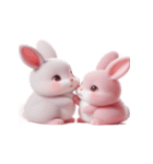 ピンクうさぎの「愛してる」（個別スタンプ：8）