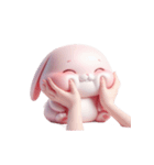 ピンクうさぎの「愛してる」（個別スタンプ：16）