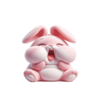 ピンクうさぎの「愛してる」（個別スタンプ：22）