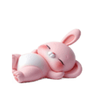ピンクうさぎの「愛してる」（個別スタンプ：24）