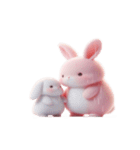 ピンクうさぎの「愛してる」（個別スタンプ：28）