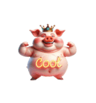 ブサかわピンクぶた＋魔性表情（個別スタンプ：2）