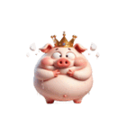 ブサかわピンクぶた＋魔性表情（個別スタンプ：11）