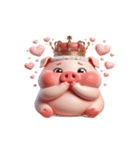 ブサかわピンクぶた＋魔性表情（個別スタンプ：14）