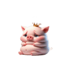 ブサかわピンクぶた＋魔性表情（個別スタンプ：21）