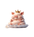 ブサかわピンクぶた＋魔性表情（個別スタンプ：26）