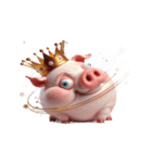 ブサかわピンクぶた＋魔性表情（個別スタンプ：29）