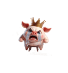 ブサかわピンクぶた＋魔性表情（個別スタンプ：30）