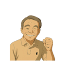 あの宮：崎アニメ風のオジさんのええ画像（個別スタンプ：3）