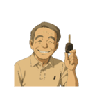 あの宮：崎アニメ風のオジさんのええ画像（個別スタンプ：10）