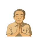 あの宮：崎アニメ風のオジさんのええ画像（個別スタンプ：11）